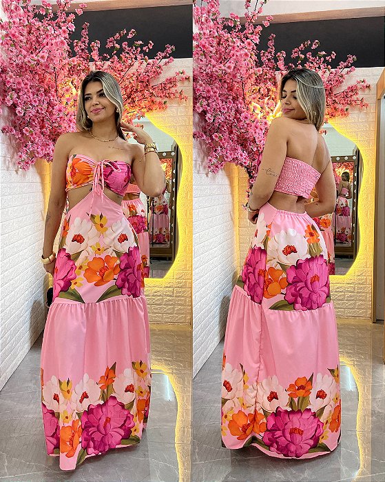 Vestido Antonela Rosa
