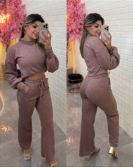 Conjunto Amanda Rosa