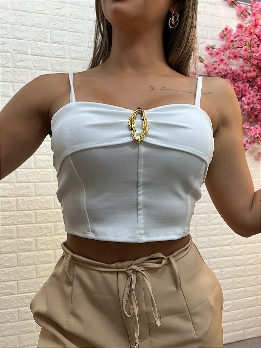 Cropped Ciara Branco