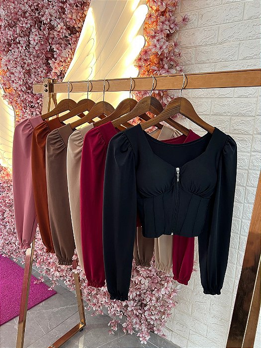 Cropped Camila Preto