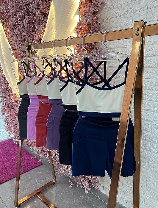 Conjunto Jasmine Cinza