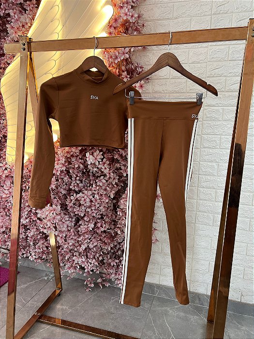 Conjunto Calça SVA Marrom