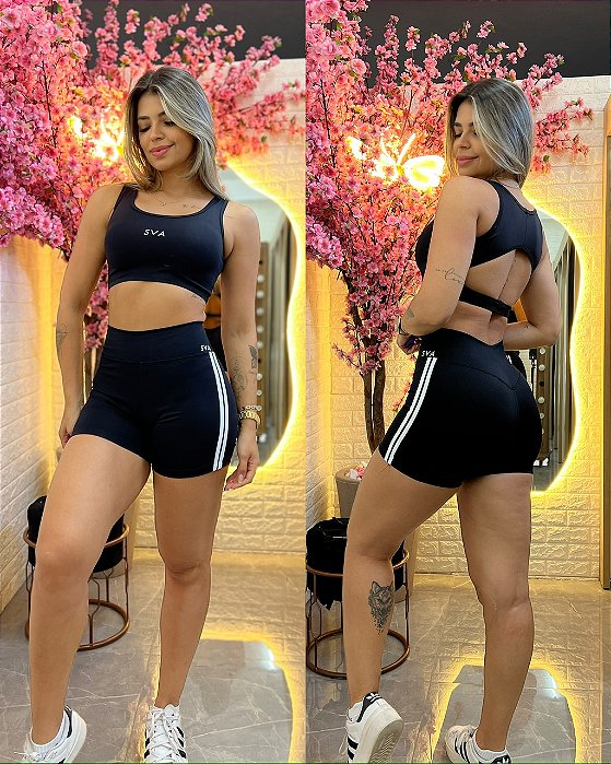 Conjunto Fitness Gisele Preto SVA