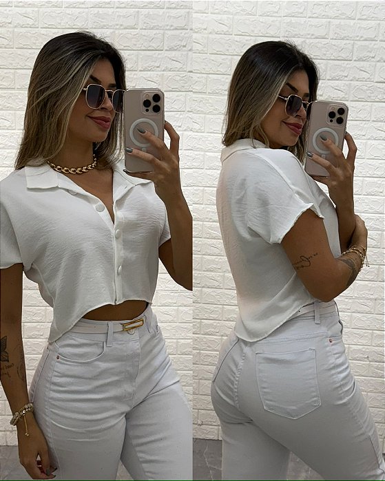 Cropped Cecília Branco