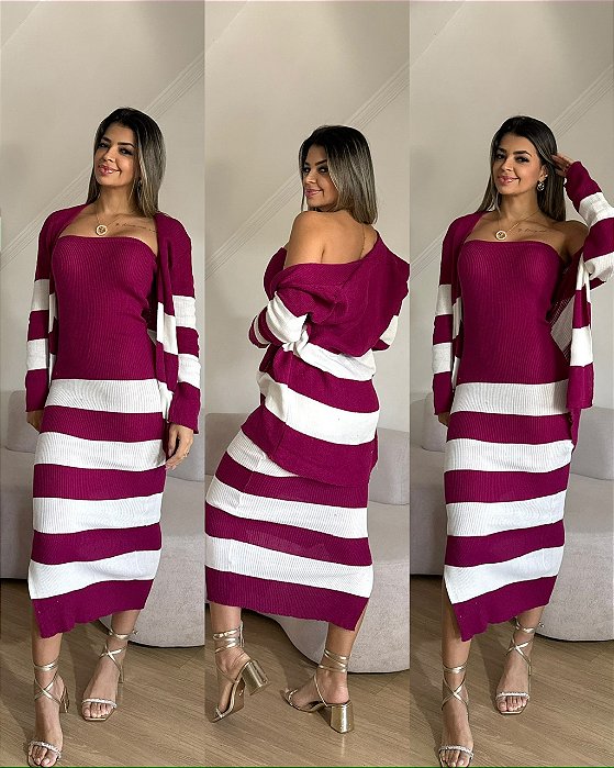 Conjunto Vestido + Quimono