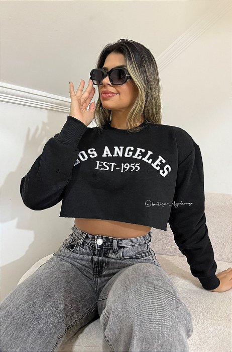 Moletom Los Angeles Preto