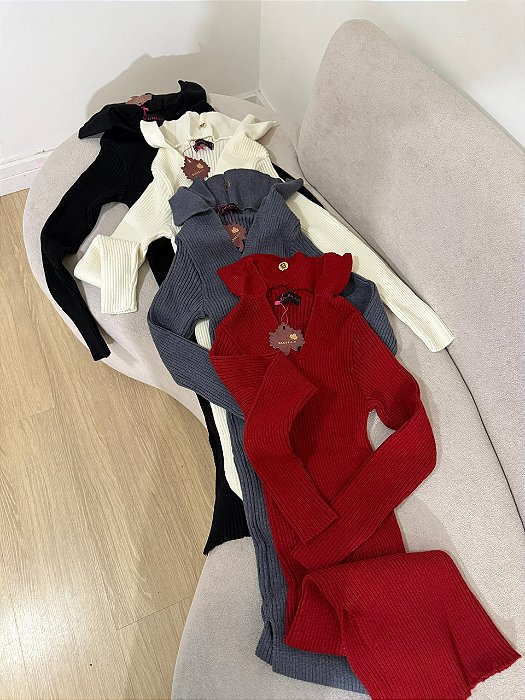 Vestido Mayara Modal Vermelho
