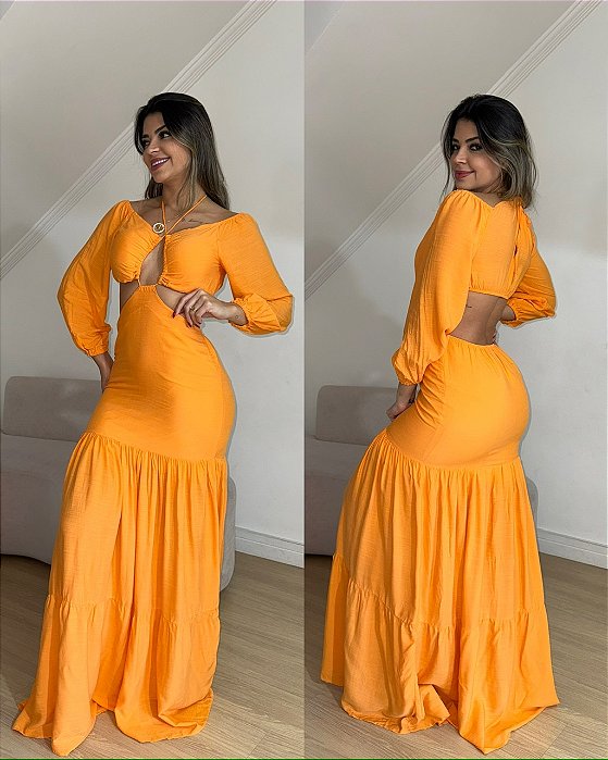 Vestido Sônia Laranja