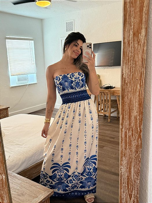 Vestido Hawai Azul