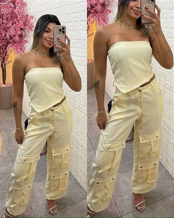 Conjunto Gringa Amarelo