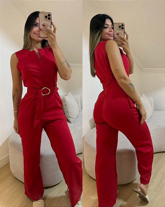 Macacão Abigail Vermelho