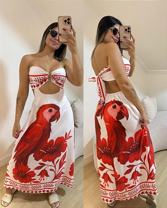 Vestido Amélia Pássaro