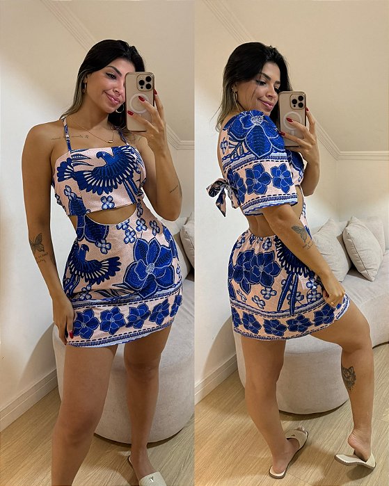 Macaquinho Charlotte Azul