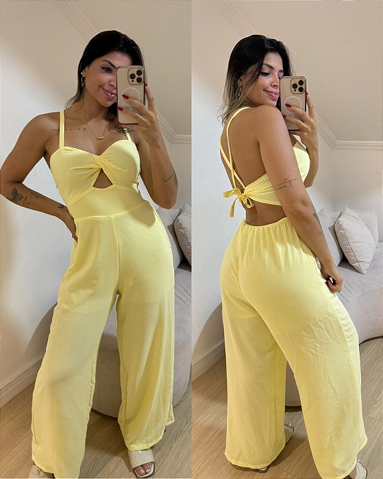 Macacão Letícia Amarelo