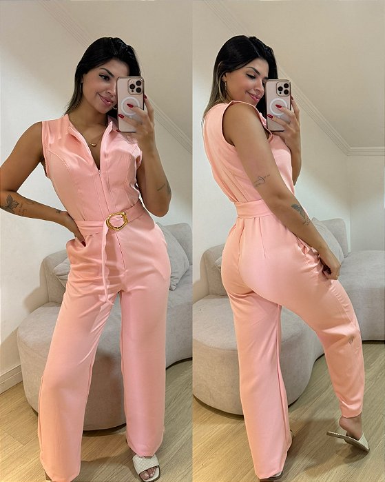 Macacão Abigail Rosa