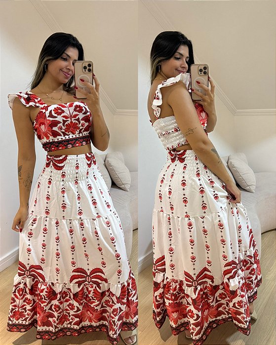 Conjunto Jade Vermelho