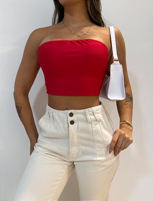 Cropped Faixa Vermelho