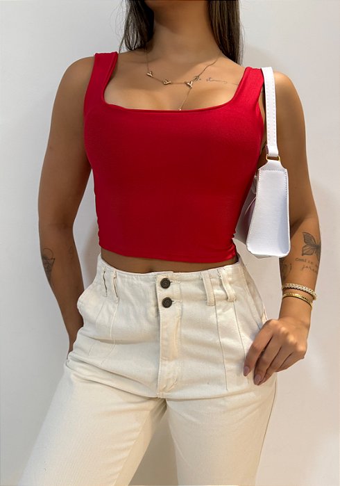 Cropped Mily Vermelho