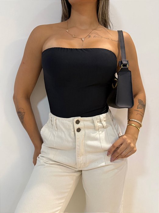 Body Tomara que Caia Preto