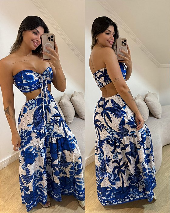 Vestido Lily Azul Coqueiro 2