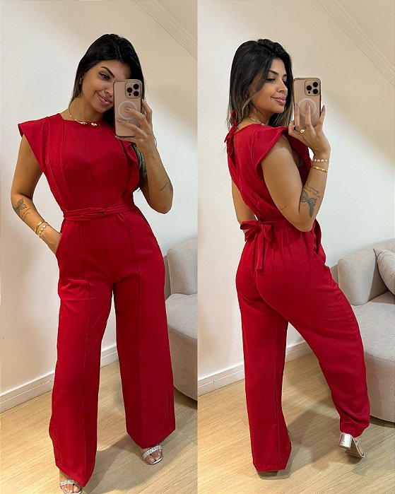 Macacão Laiara Vermelho