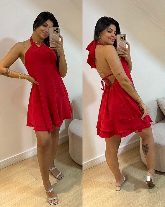 Vestido Antonia Vermelho