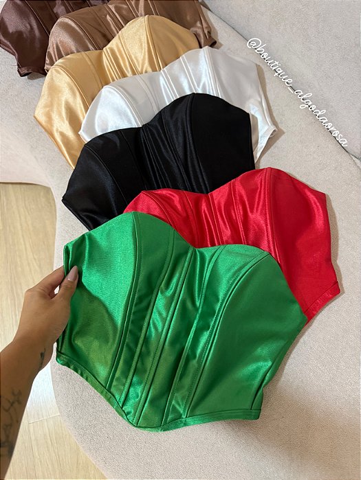 Cropped Corselet Verde