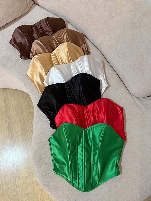 Cropped Corselet Branco