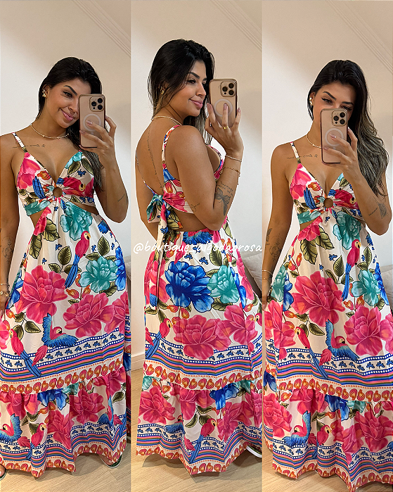 Vestido Danúbia Colorido