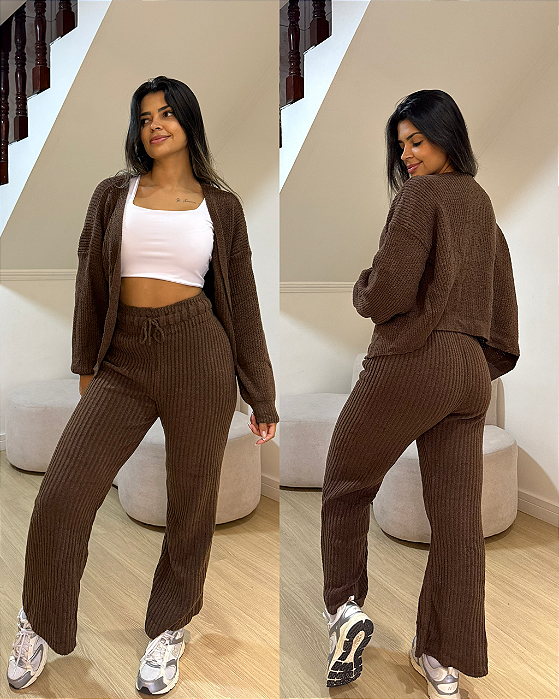 Conjunto Miriam Marrom
