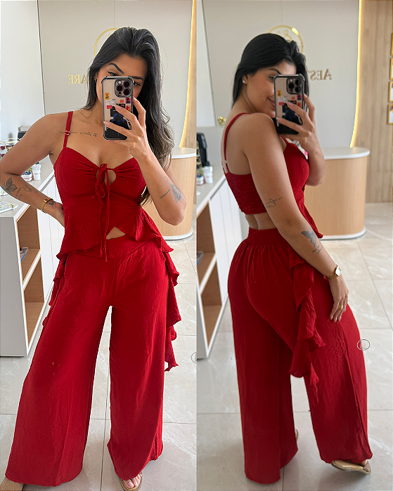 Conjunto Shirley Vermelho