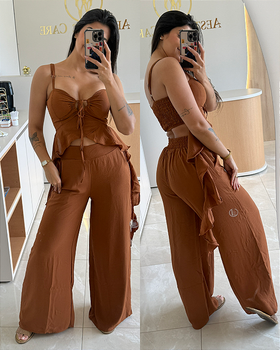 Conjunto Shirley Marrom