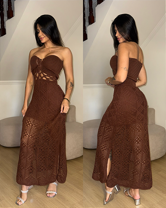 Vestido Tawane Marrom