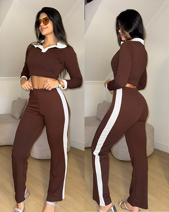Conjunto Diana Marrom