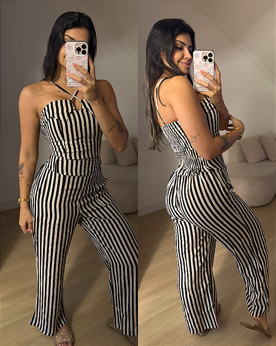 Conjunto Celina Listrado