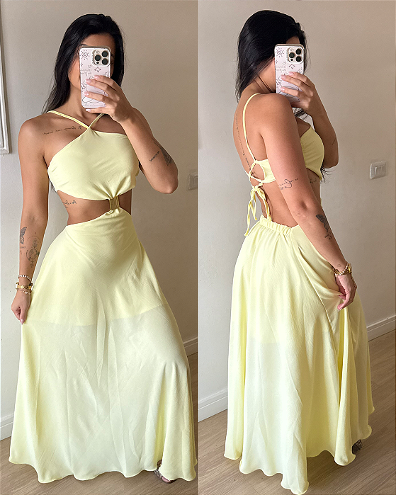 Vestido Elsa Amarelo