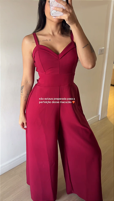 Macacão Bárbara Vinho