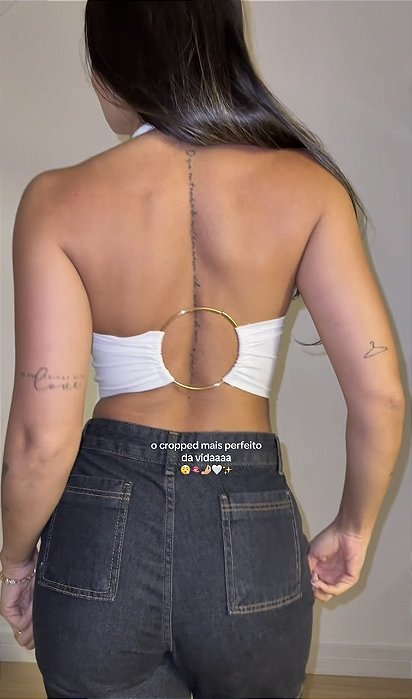 Cropped Argola Branco