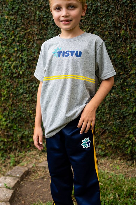Camiseta Manga Curta Listra Mescla