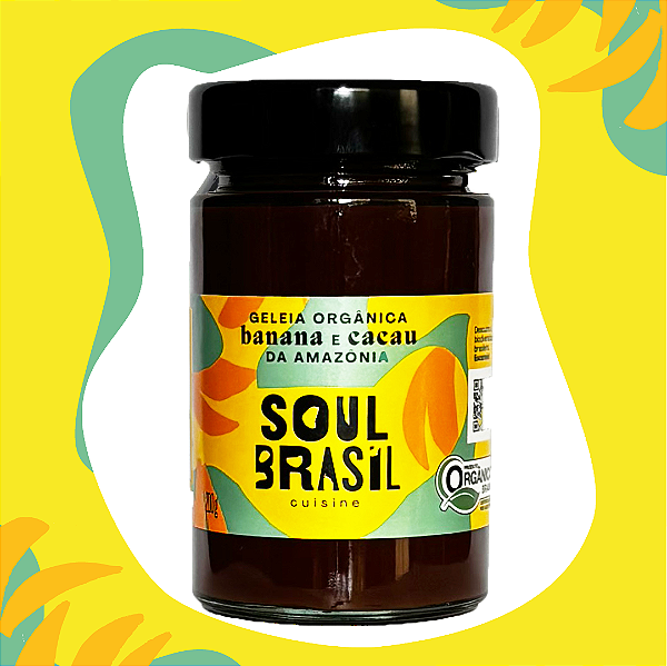 Geleia Orgânica de Banana com Cacau - 200g