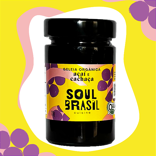 Geleia Orgânica de Açaí com Cachaça - 200g