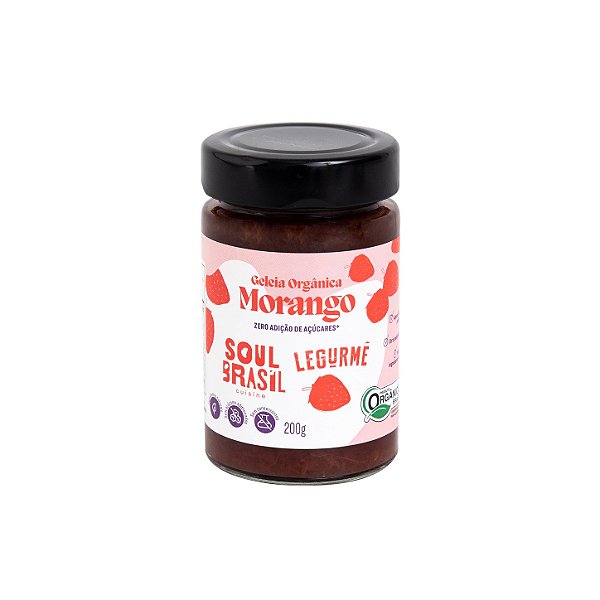 Geleia de Morango - SEM ADIÇÃO DE AÇÚCAR - 200g