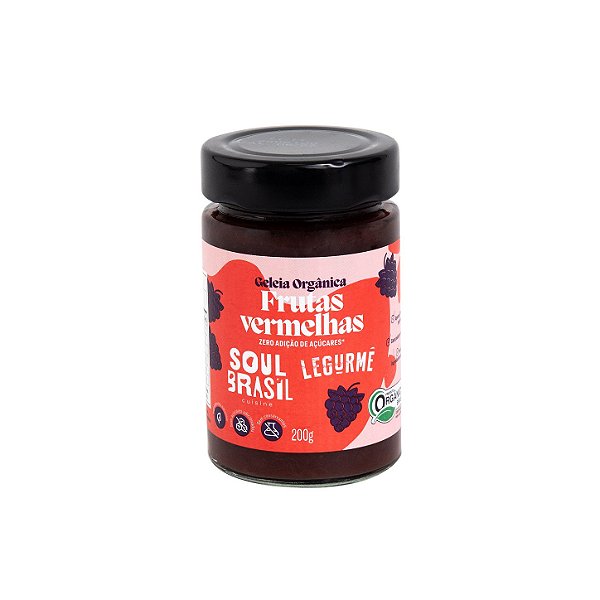 Geleia de Frutas Vermelhas - SEM ADIÇÃO DE AÇÚCAR - 200g