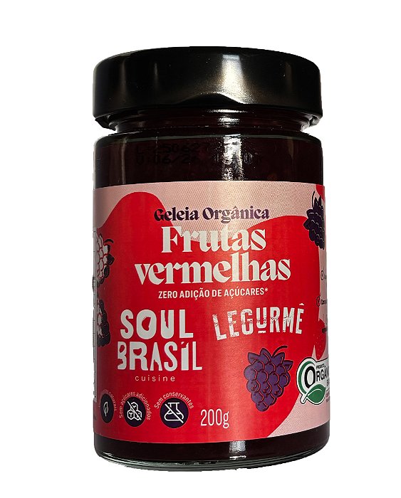 Geleia de Frutas Vermelhas - SEM ADIÇÃO DE AÇÚCAR