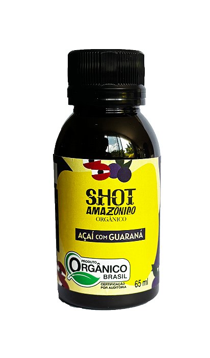SHOT AMAZÔNICO ORGÂNICO - AÇAÍ com GUARANÁ - 65 ml