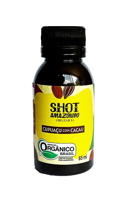 SHOT AMAZÔNICO ORGÂNICO - CUPUAÇU com CACAU - 65 ml