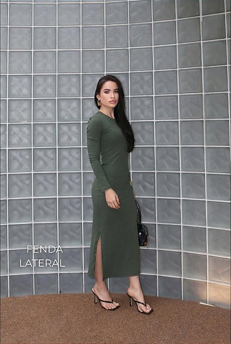 Vestido canelado power