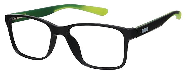 Armação Óculos Receituário Thunder Preto/Verde