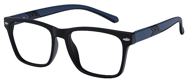 Armação Óculos Receituário Avant Preto/Azul