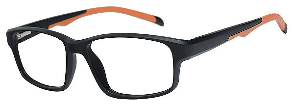 Armação Óculos Receituário Tarantes AT 1088 Preto/Laranja